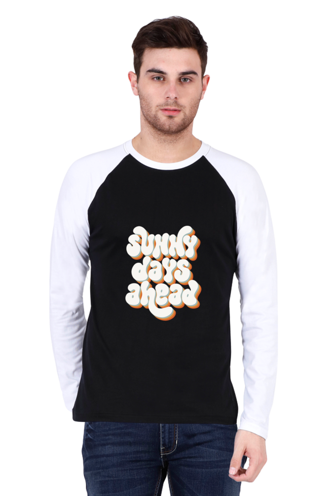 Raglan Full-Sleeve T-Shirt for Men – "Sunny Days Ahead" Vacation Wear