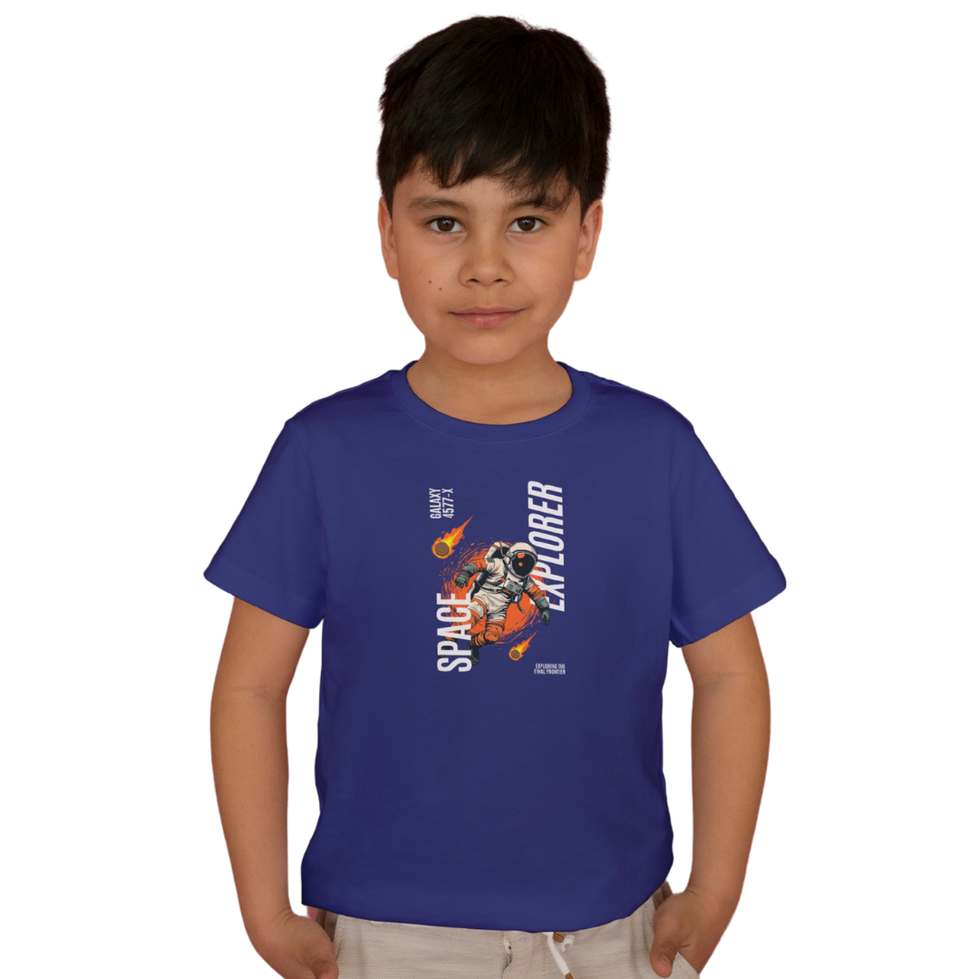 Space Explorer Kids’ T-Shirt – Astronaut in Action | Little Astronauts Collection