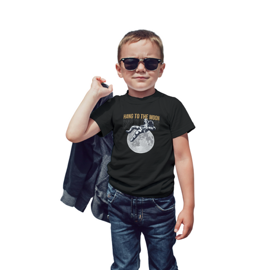 Hang to the Moon – Kids' Dreamy Astronaut T-Shirt | Little Astronauts Collection