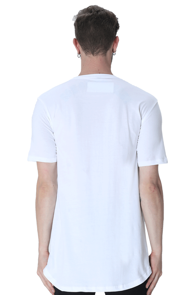 Men’s Long-Line Half-Sleeve T-Shirt – "Adventure Dad, Super Dad" with Adventure Caricature Design