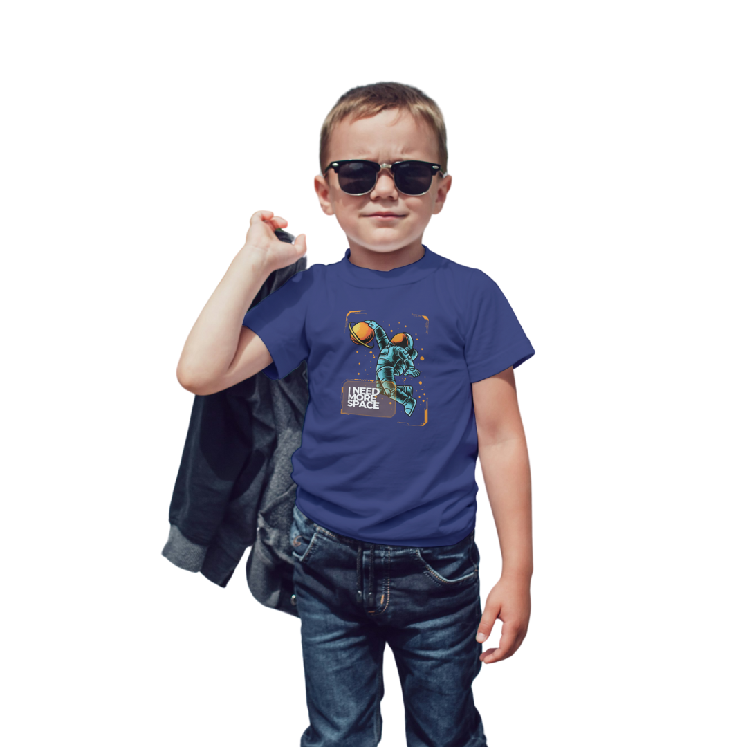 I Need More Space – Kids’ Astronaut Basketball T-Shirt | Little Astronauts Collection