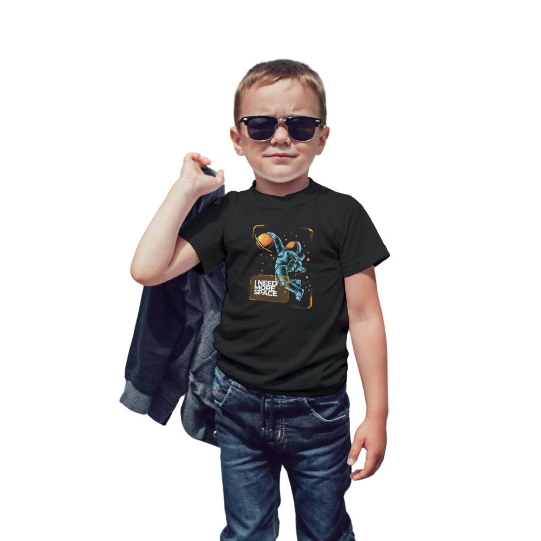 I Need More Space – Kids’ Astronaut Basketball T-Shirt | Little Astronauts Collection