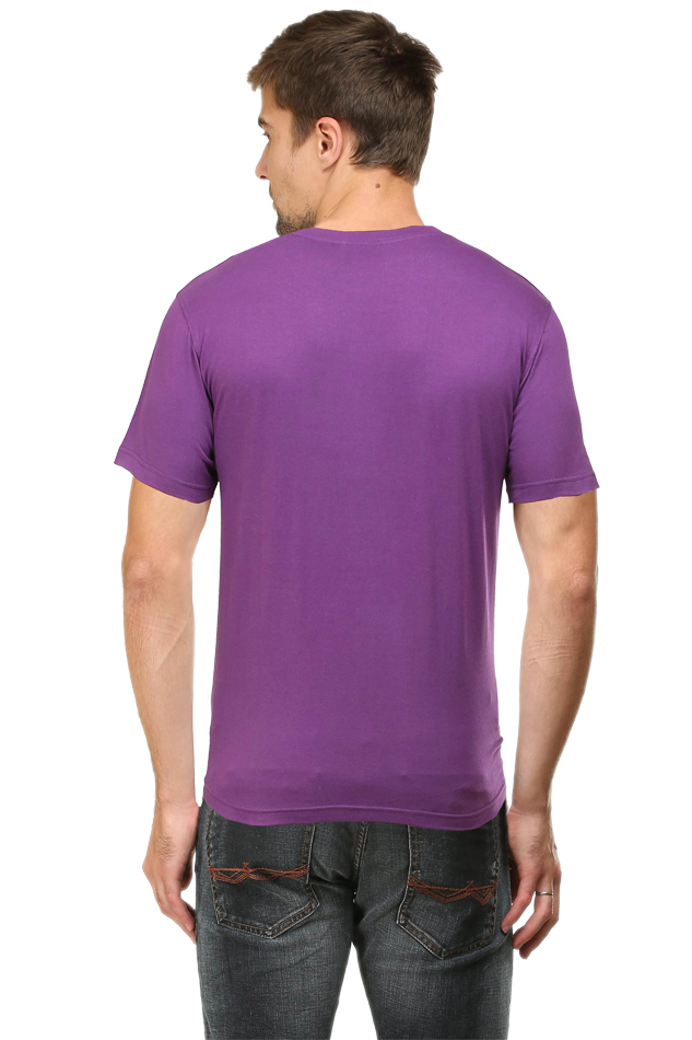 Men’s Round Neck T-Shirt with Shiva in Meditative Pose – Spiritual Half Sleeve Tee
