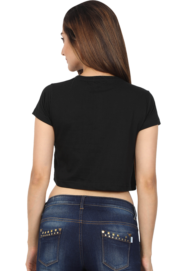 Women's Valentine Crop Top with Heart Tree Design – Bold & Beautiful