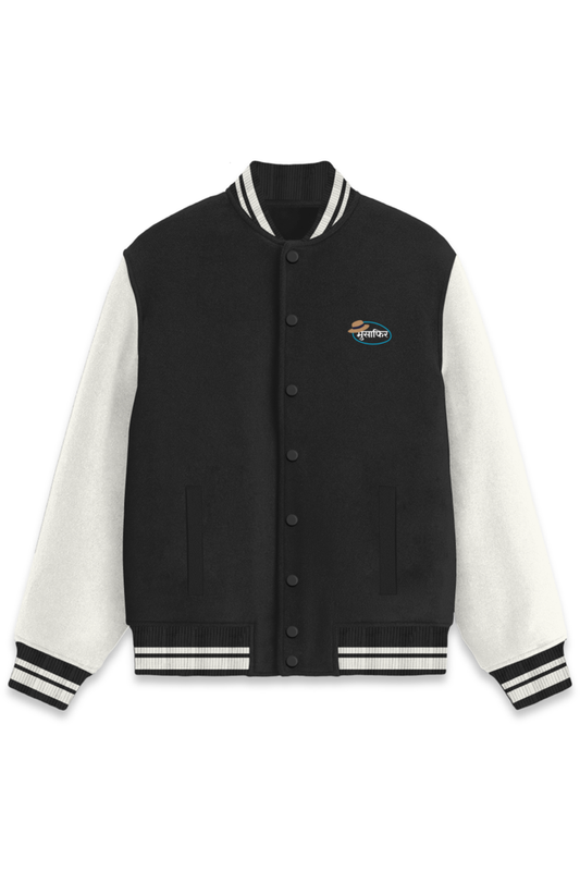 Men’s Varsity Jacket – "Traveller Bano, Tourist Nahi" Holiday Style for Men
