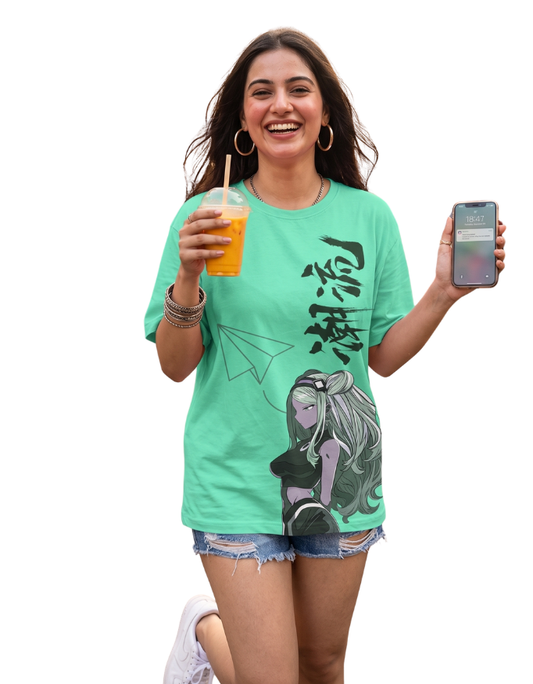 Women’s Oversized Trendy Anime Graphic T-Shirt Street Style