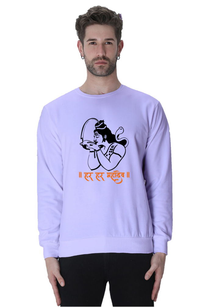 Men’s Sweatshirt with Shiva and the Chalice of Poison – Bold & Spiritual Wear