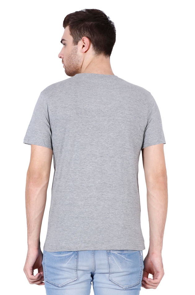 Men’s V-Neck T-Shirt with Shiva Face Design – Spiritual & Stylish