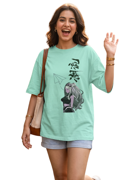 Women’s Oversized Trendy Anime Graphic T-Shirt Street Style