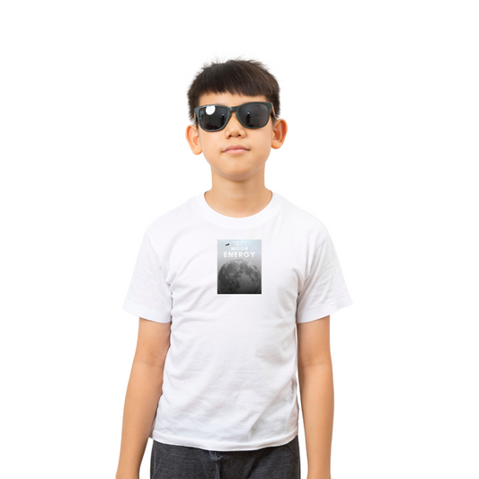 Phase Mode Full Moon Kids’ T-Shirt – Discovering Space & Solar System | Little Astronauts