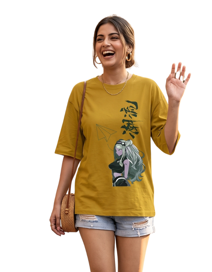 Women’s Oversized Trendy Anime Graphic T-Shirt Street Style