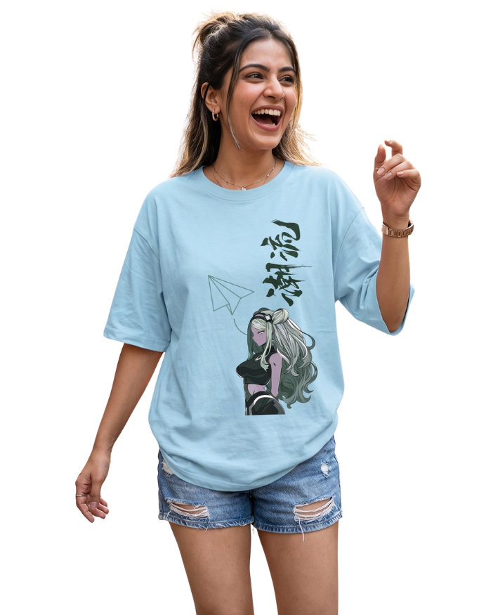 Women’s Oversized Trendy Anime Graphic T-Shirt Street Style